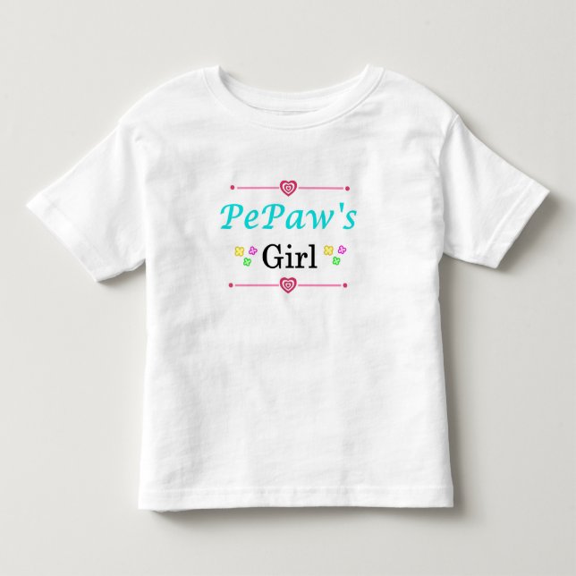 PePaws flicka Småbarn T-shirt (Framsida)
