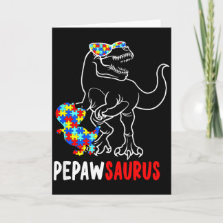 Pepawsaurus T Rex Dinosaur Autism Medvetenhet Pepa Kort