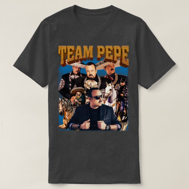 Pepe Aguilar Team Pepe Retro Stil T Shirt (Design framsida)