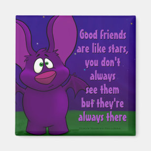 Pepe fladdermöss, w-/quotemagnet magnet