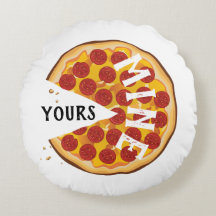 Peperoni pizza gullig röd gult