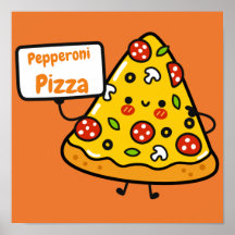 Peperoni pizza orange colorent Söta barn