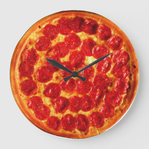 PeperoniPizza Stor Klocka