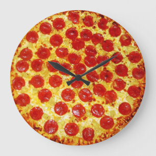PeperoniPizza Stor Klocka