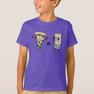 PeperoniPizza VS burritoen: För mexikan italienare T-shirt