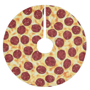 PeperoniPizzamönster Julgransmatta Borstad Polyester