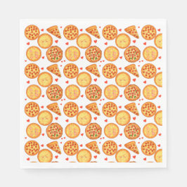 Peperroni, ost och Margherita Pizza Pappersservett