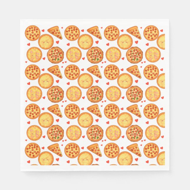 Peperroni, ost och Margherita Pizza Pappersservett (Framsidan)