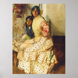 Pepilla och hennes dotter, Joaquín Sorolla Poster