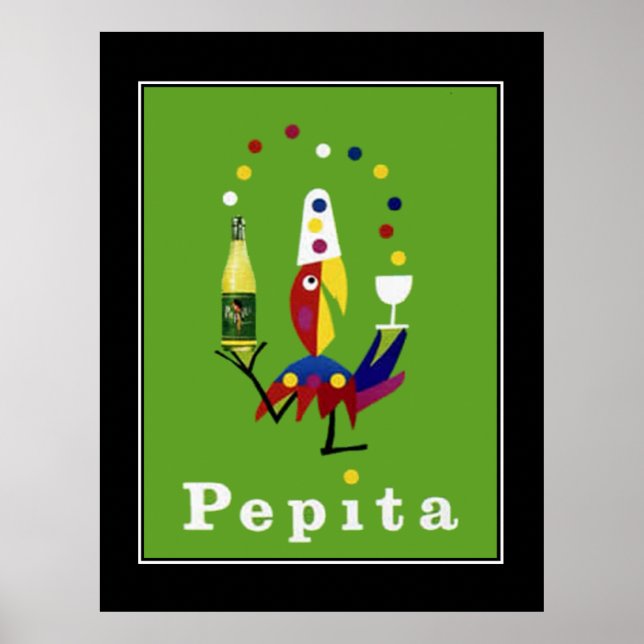 Pepita Drink Vintage affisch (Framsidan)