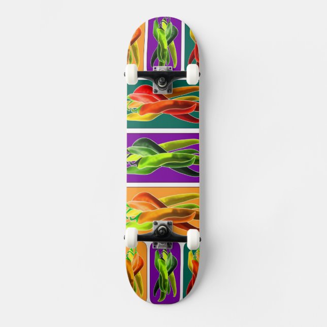 Peppar hoade kryddig matödeanstrykning skateboard bräda 21,5 cm (Framsida)