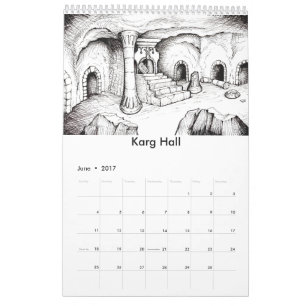 Peppar kalender för konst 2017 för äventyrfanta