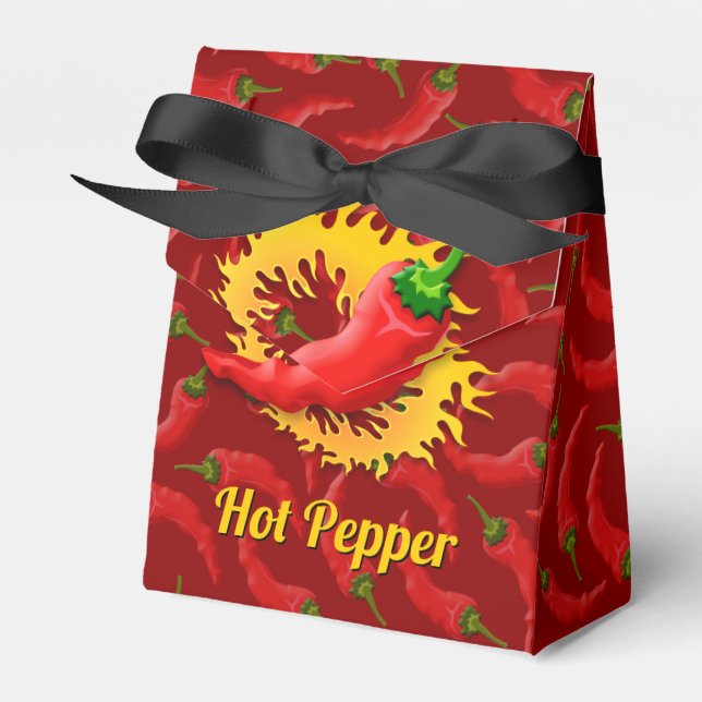Peppar med Flame Favor Box Presentaskar (Framsidan Sidan)