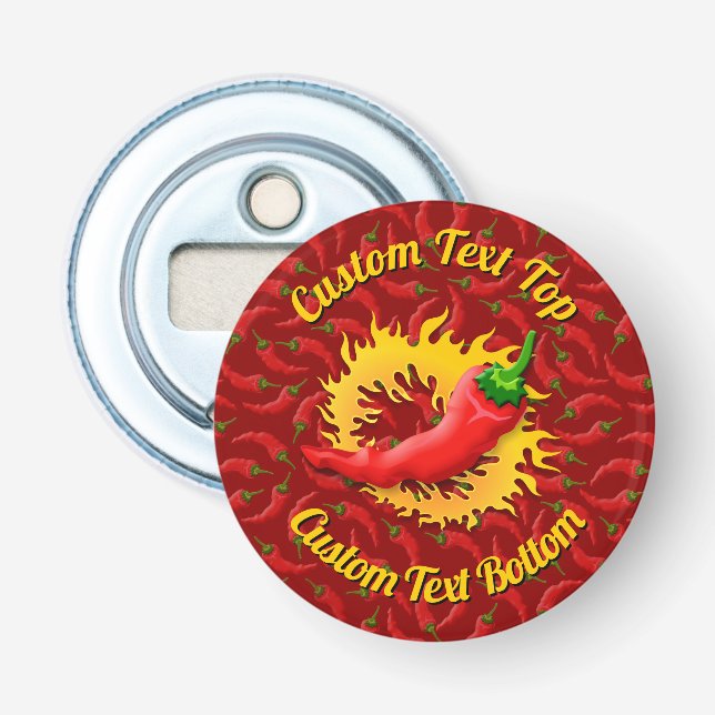 Peppar med Flame Flaska-öppnare Flasköppnare (Framsidan)