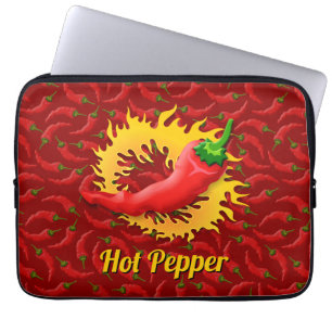 Peppar med Flame Laptop sleeve