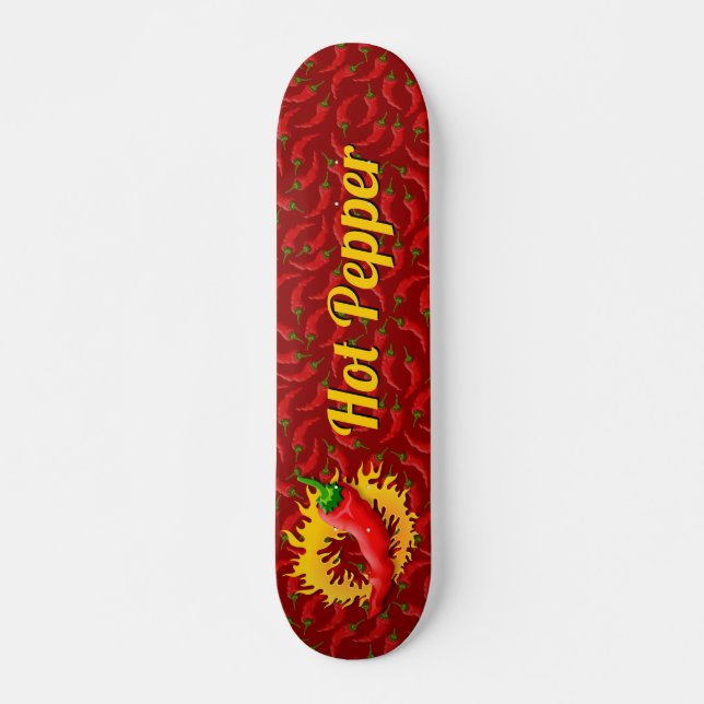 Peppar med flamskyddsskatebock mini skateboard bräda 18,5 cm (Framsida)