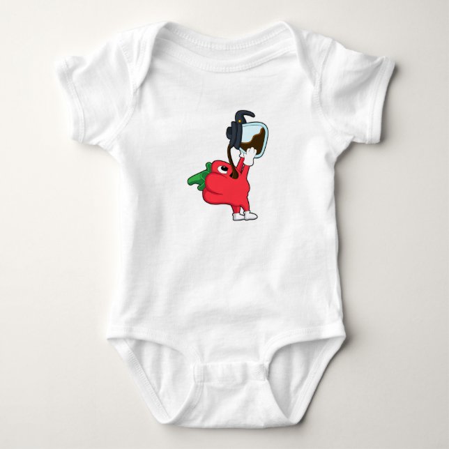 Peppar med Kaffekanna T Shirt (Framsida)