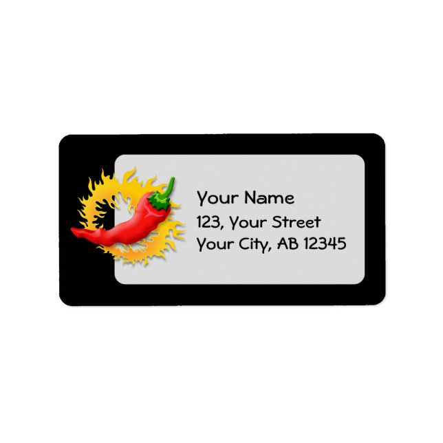 Peppar med låga adressetikett (Framsidan)