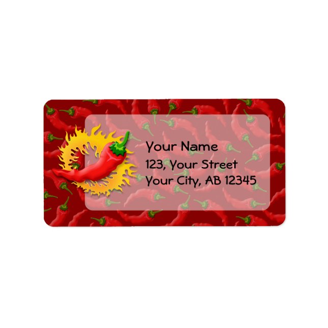 Peppar med låga adressetikett (Framsidan)