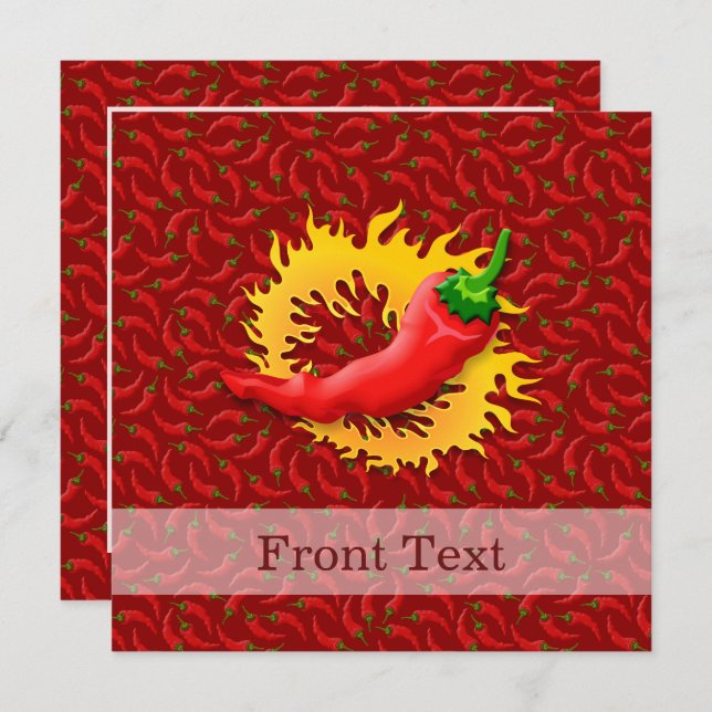 Peppar med låga inbjudningar (Fram/baksida)