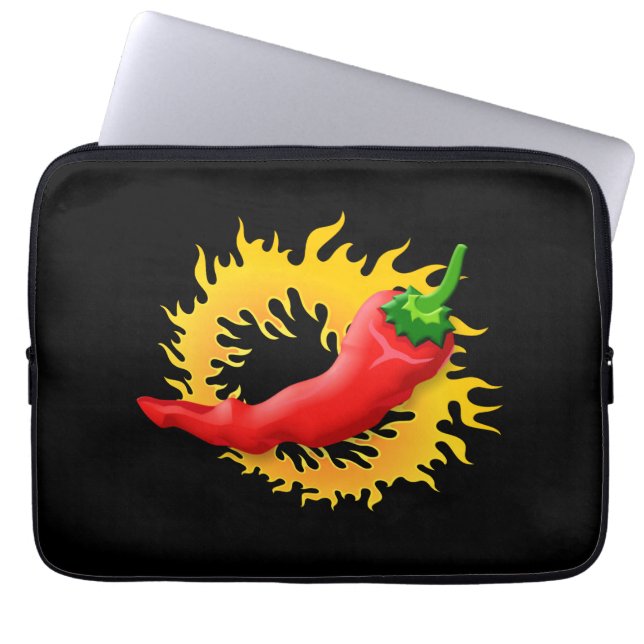 Peppar med låga laptop sleeve (Framsidan)