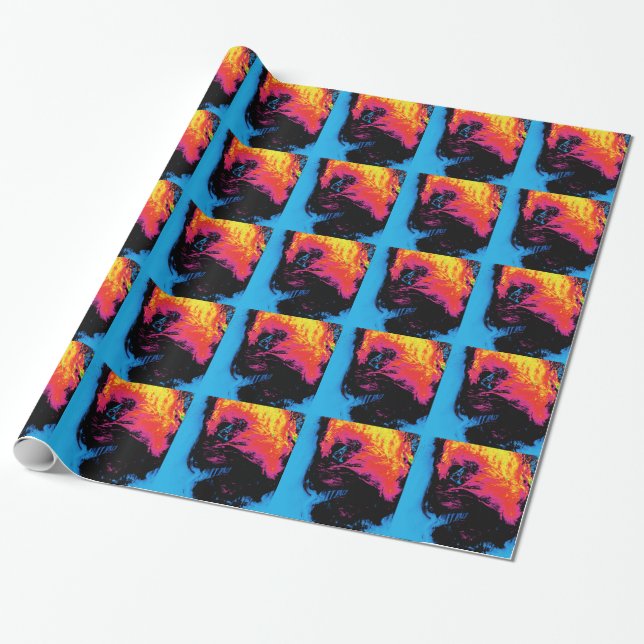 peppar och plast tystad presentpapper (Utrullad)