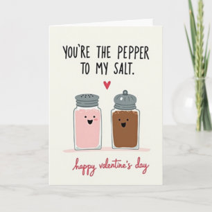 Peppar Till Mitt Salt Valentinskort Kort