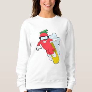 Peppar vid snowboardsjön med snurrbord t shirt