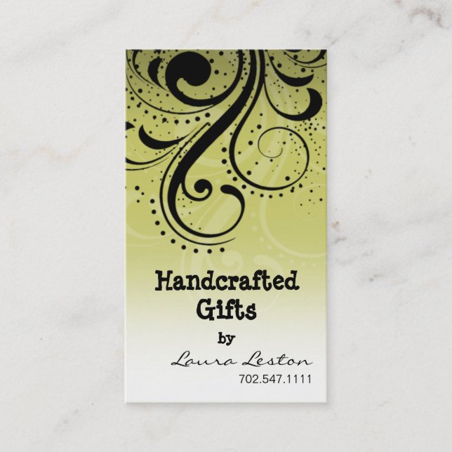 Peppar virvlar runt visitkortmallen visitkort (Framsida)