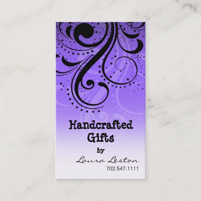 Peppar virvlar runt visitkortmallen visitkort (Framsida)