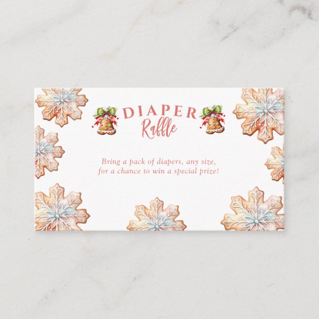 Pepparkaka | Julbabyfest blöjlotteri Tilläggskort (Framsida)