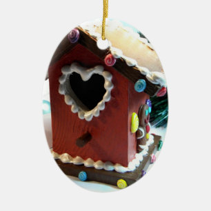 PepparkakaBirdhouse Julgransprydnad Keramik