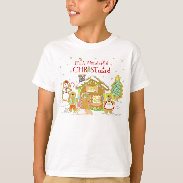 PepparkakaCandyland T-tröja - ungdom Tee Shirt (Framsida)