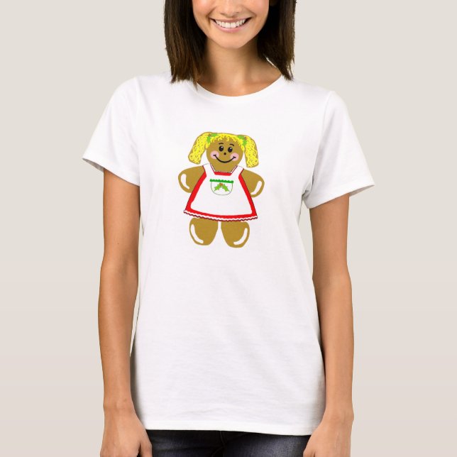 Pepparkakaflicka - kvinna utslagsplats tee (Framsida)