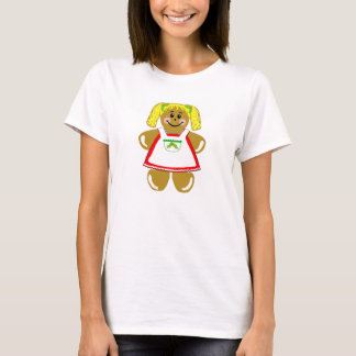Pepparkakaflicka - kvinna utslagsplats tee shirt