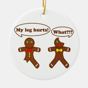 Pepparkakahumor Julgransprydnad Keramik