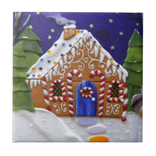 Pepparkakahus Kakelplatta