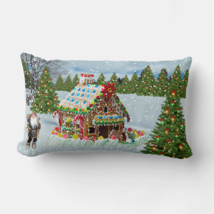 Pepparkakahus Lumbarkudde
