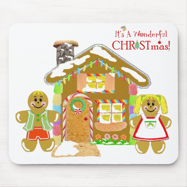 Pepparkakahus Mousepad Musmatta (Framsidan)