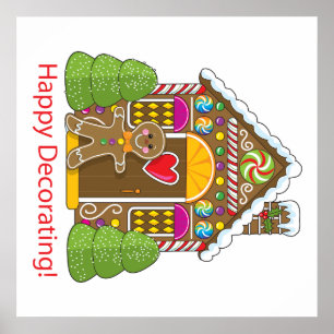 Pepparkakahus Poster