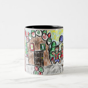 pepparkakahus Två-Tonad mugg