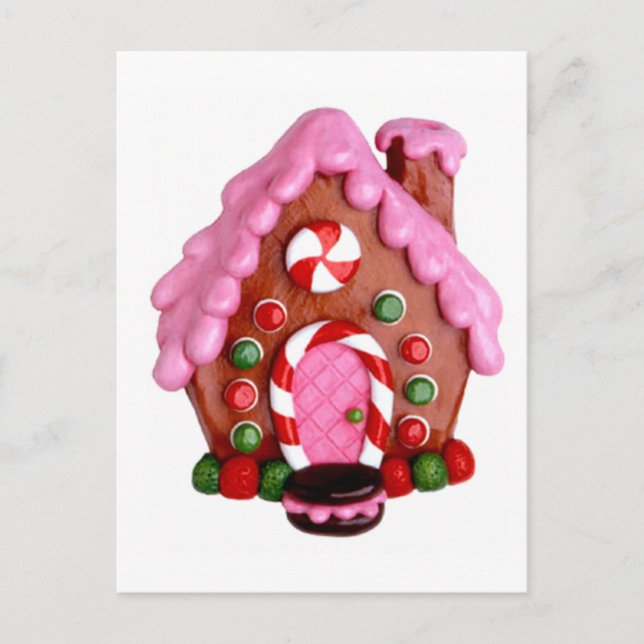 Pepparkakahus Vykort (Framsida)