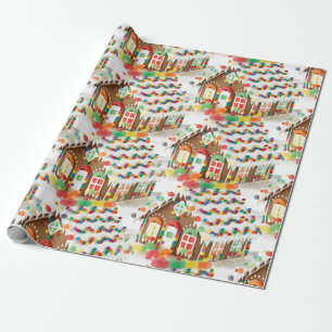 Pepparkakahuset lurar jul presentpapper