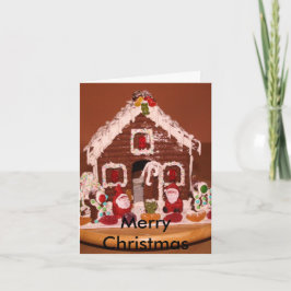 Pepparkakahusjulkort Helgkort