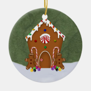 Pepparkakahusprydnad Julgransprydnad Keramik