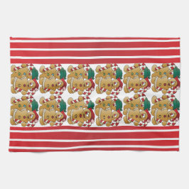 Pepparkakajulen kopplar ihop kökshandduk