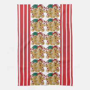 Pepparkakajulen kopplar ihop kökshandduk