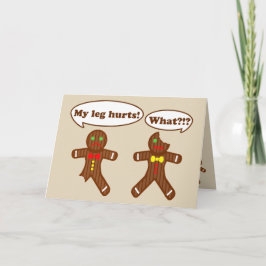 Pepparkakajulhumor Helgkort