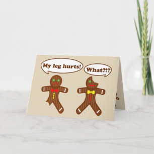 Pepparkakajulhumor Helgkort