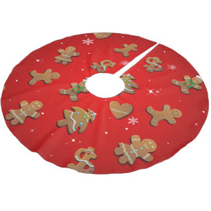 Pepparkakakakor Julgransmatta Borstad Polyester